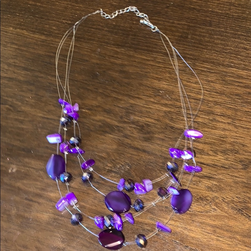 NWOT 🌸 Purple Beaded Necklace